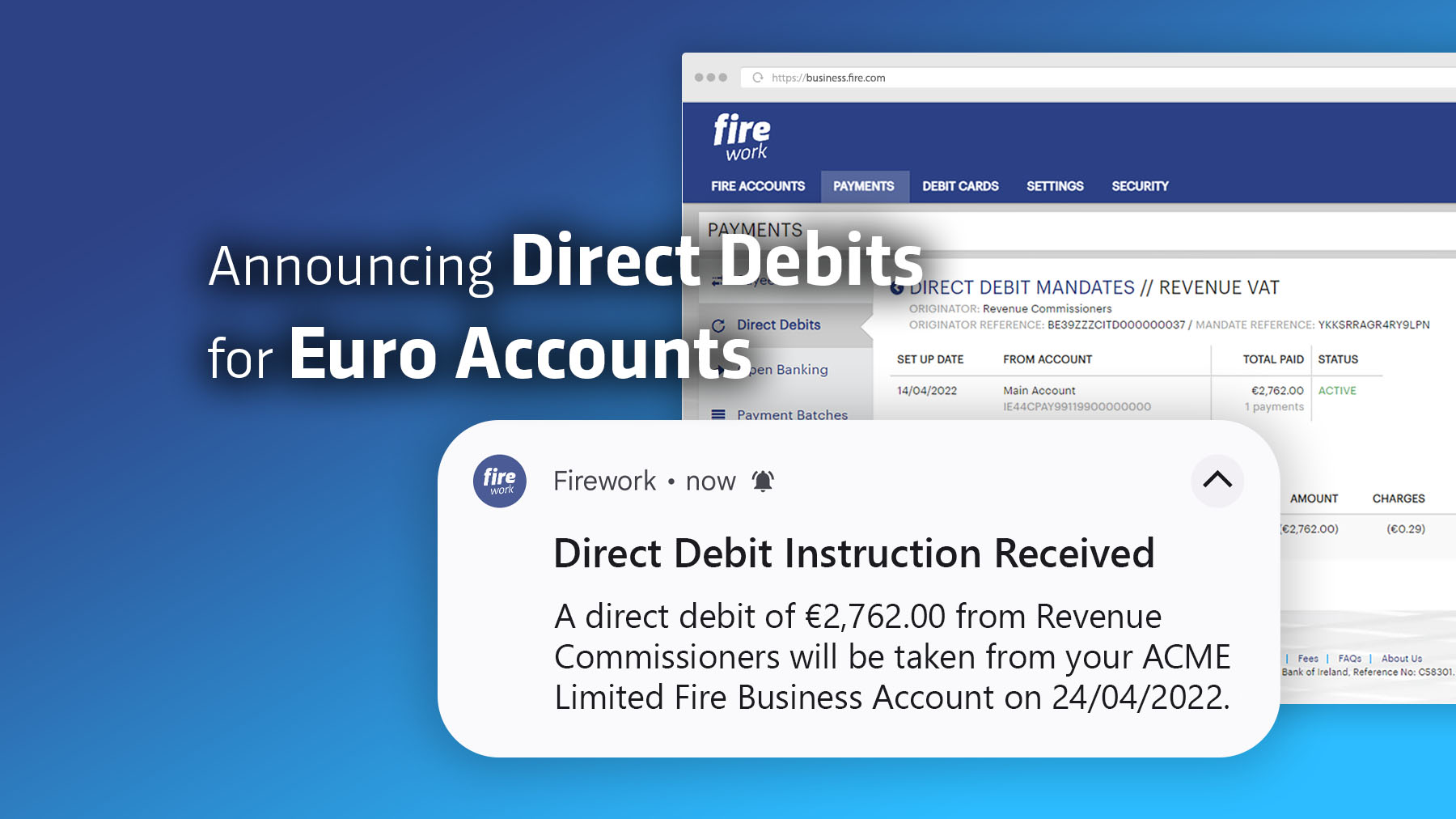 Announcing Direct Debits for Euro Accounts