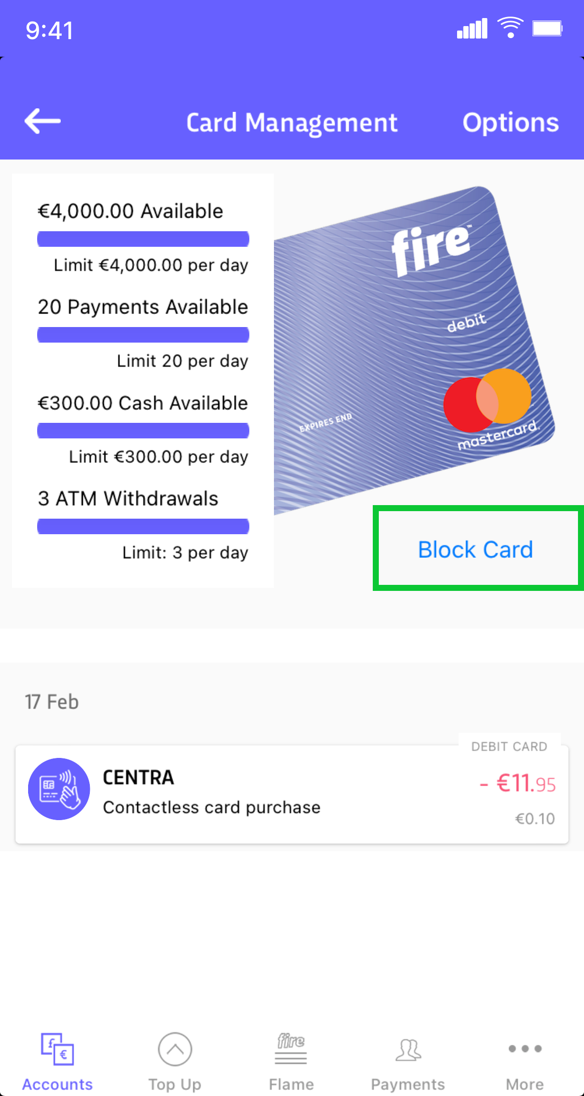 I have lost my debit card, what do I do? - Fire
