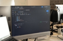 Computer screen displaying code, representing how APIs support automation for nonprofits.