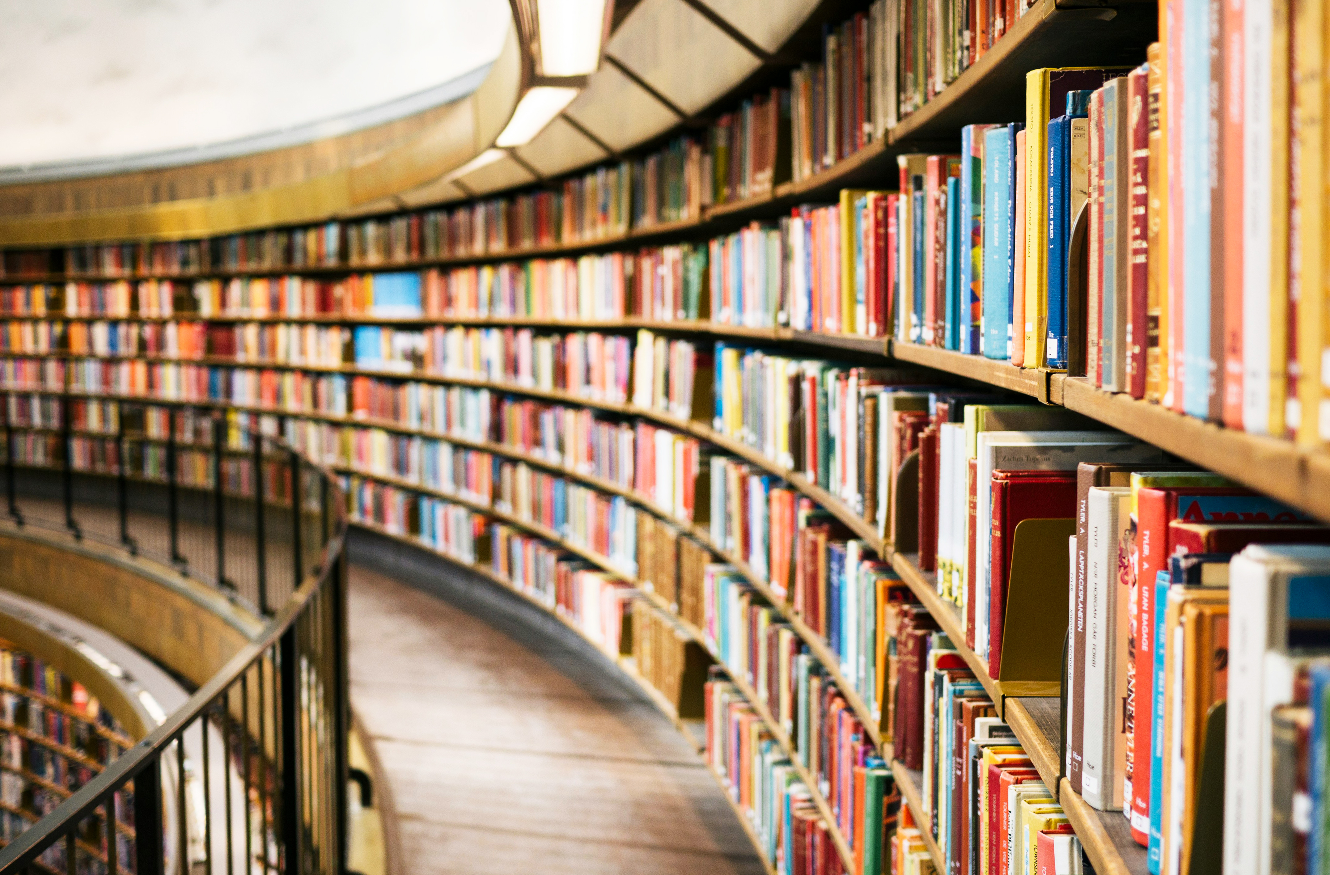 School library interior.