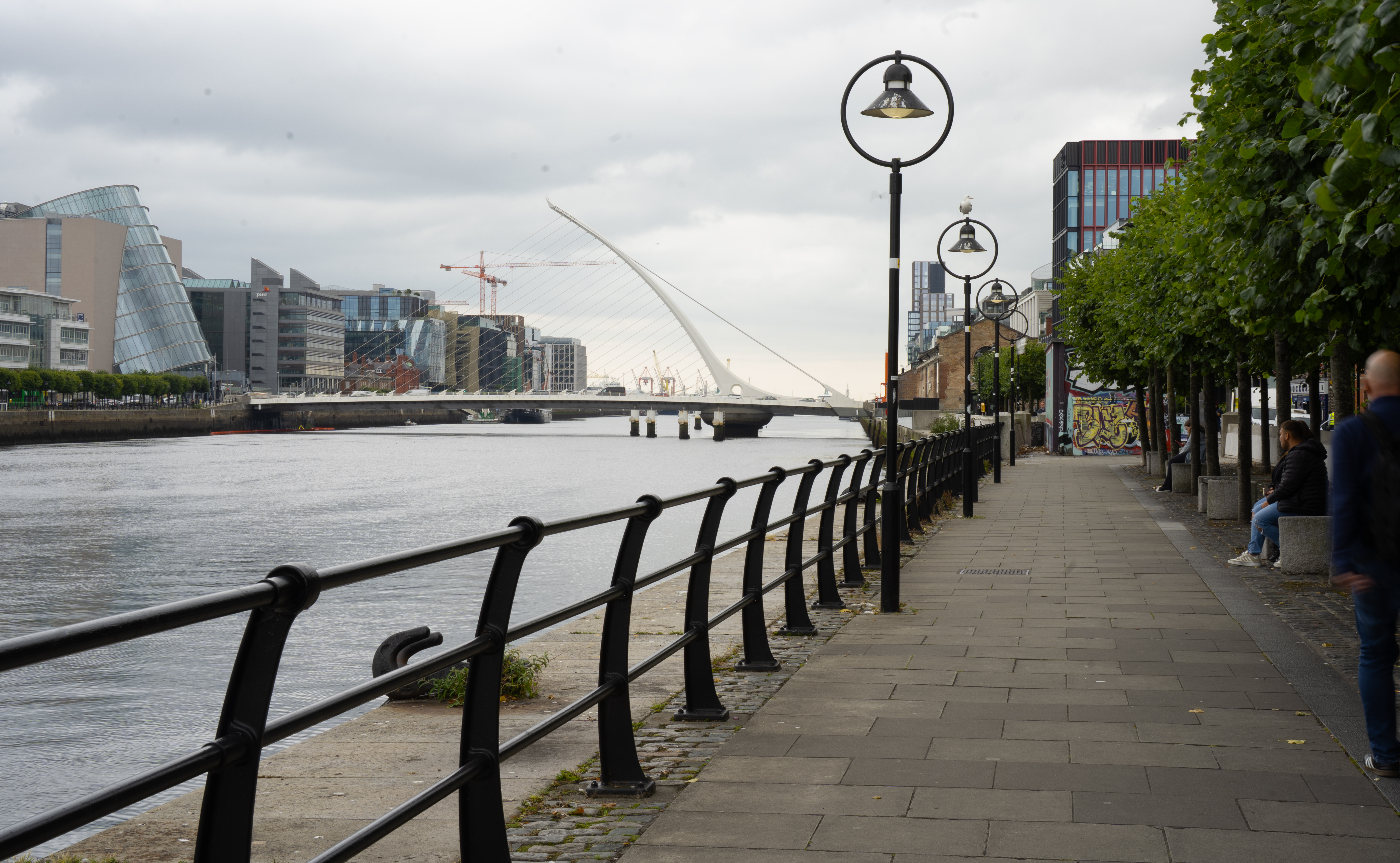 Dublin's River Liffey and Samuel Beckett Bridge, reflecting Ireland's position as a hub for European fintech and payments infrastructure.